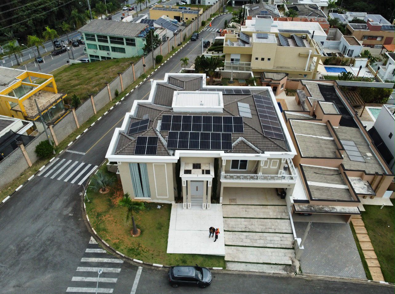 Projeto residencial de energia solar F Energia Solar